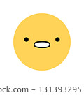 Cute yellow emoji face 131393295