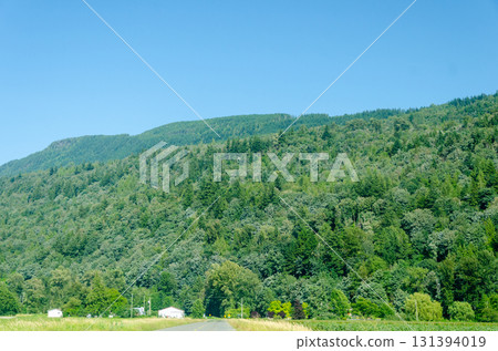 Spectacular view of Fraser Valley countryside around Chilliwack, BC, Canada 131394019