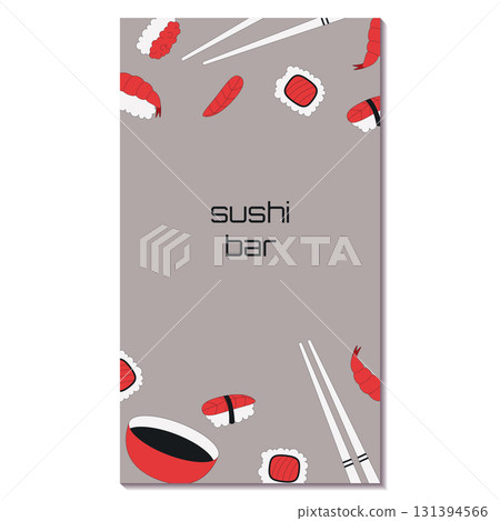 sushi bar flyer 131394566