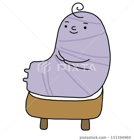 cartoon illustration of a taro 131394960