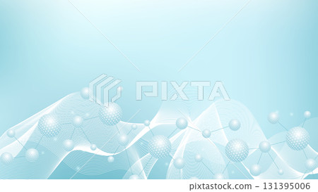 Molecular structure and genetic engineering, atom, neural network, neurons, DNA molecule. Scientific research concept for healthcare, medical, technology, chemistry, science template presentation Molecular structure and genetic engineering, atom, neural network, neurons, DNA molecule. Scientific research concept for healthcare, medical, technology, chemistry, science template presentation 131395006