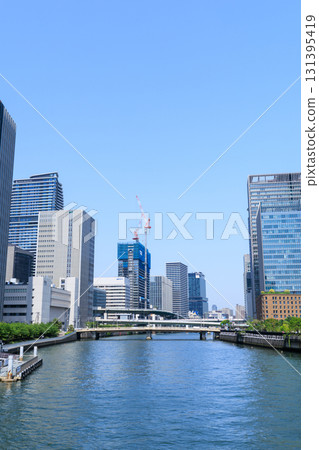 Buildings along the Dojima River in Nakanoshima, Osaka (Kita Ward, Osaka City, Osaka Prefecture) 131395419