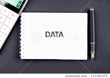 Concept word DATA. For direction of business strategy success concept 131395470