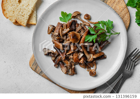Fried Honey Mushrooms 131396159