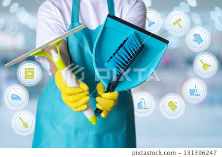 Cleaning tools and techniques for an effective home 131396247