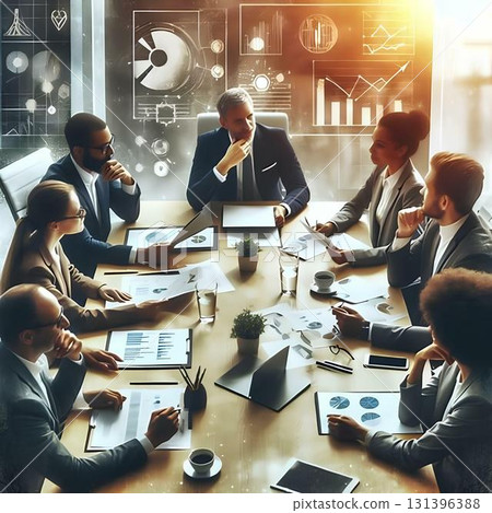 scene of a meeting at work 131396388