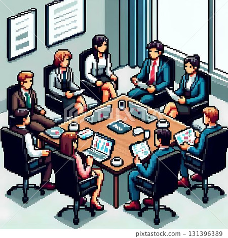 scene of a meeting at work 131396389