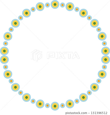 Doodle frame for text. Modern Art graphics for hipsters. Colorful stylish geometric empty frame 131396512