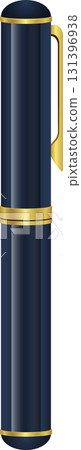 Elevated fountain pen showcases an inkwell pen with classic design and luxury gold accents. 131396938