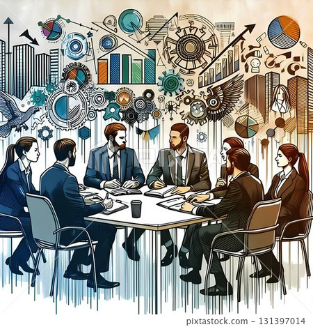 scene of a meeting at work 131397014