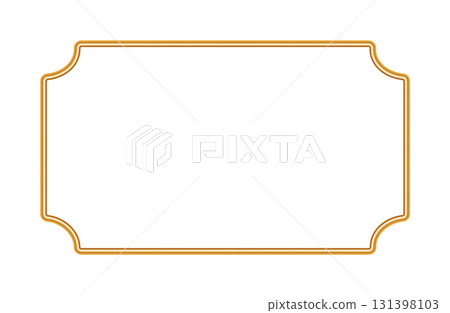 Golden rectangle beveled 3d frames. Vintage shiny picture frame, realistic object mockup for photo frame, ornamental border. Geometric decorative element. Vector for certificate, stamp, vignette Golden rectangle beveled 3d frames. Vintage shiny picture frame, realistic object mockup for photo frame, ornamental border. Geometric decorative element. Vector for certificate, stamp, vignette 131398103