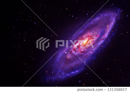 Beautiful spiral galaxy. Elements of this Image Furnined by Nasa Beautiful spiral galaxy. Elements of this Image Furnined by Nasa 131398657