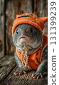 Unique animal dressed for a festive occasion 131399239