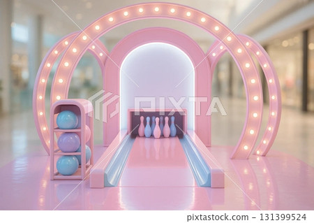 Pink Bowling Concept for Sport and Leisure Design 131399524