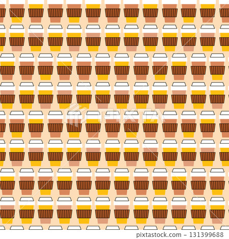 Coffee Cup Seamless Pattern 131399688