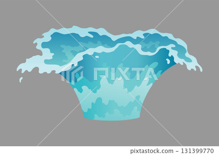 Dripping water special effect fx animation frames sprite sheet. Clear water drop burst frames for flash animation in games, video and cartoon 131399770