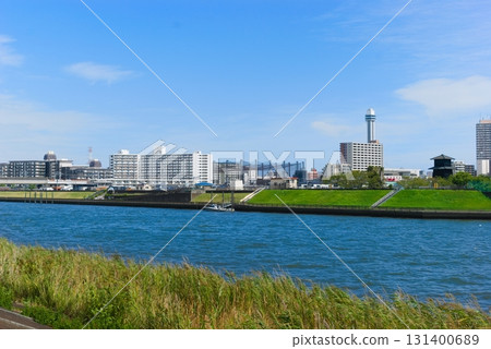 Around Shinkawa Drainage Pumping Station, Edogawa Ward, Tokyo September 2025 131400689