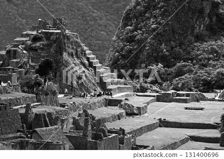 Dwellings in Machu Picchu ruins, Peru, South America Dwellings in Machu Picchu ruins, Peru, South America 131400696