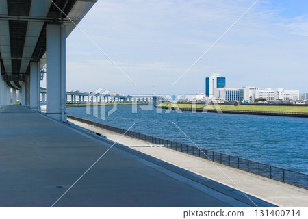 Scenery along the Arakawa River in Edogawa Ward, Tokyo, September 2025 131400714