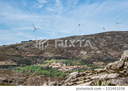 Walking around the Penameda hill in national park Peneda Geres in Portugal. 131401036