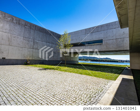 Biblioteca Municipal, Municipal Library at Viana do Castelo, Portugal. Modern Architecture library Biblioteca Municipal, Municipal Library at Viana do Castelo, Portugal. Modern Architecture library 131401041