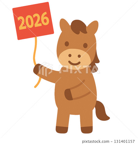 2026 年生肖馬拿著風箏 131401157