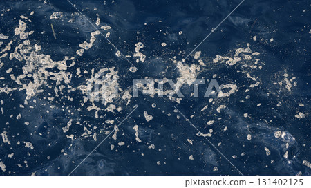 Foamy sea surface 131402125