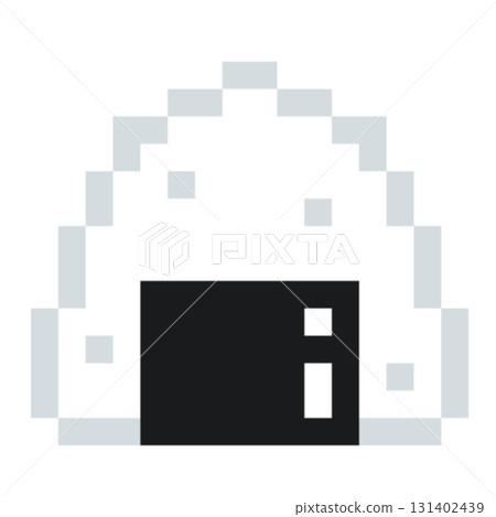 Onigiri pixel art, cute game-related illustrations. 131402439
