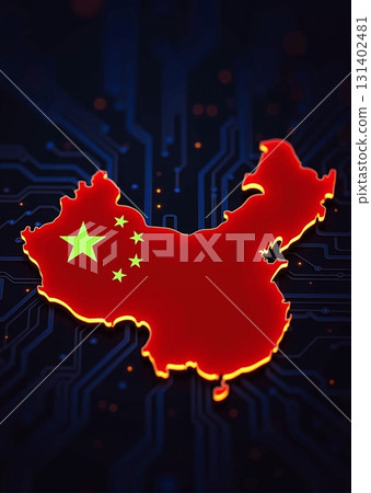 China rapidly rises as a sovereign microprocessor manufacturer - ai generated 131402481