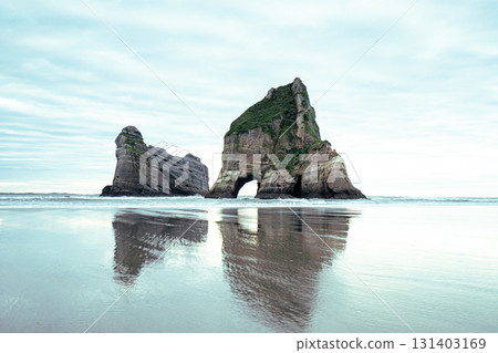 紐西蘭南島的自然風光/瓦拉里基海灘 紐西蘭南島的自然風光/瓦拉里基海灘 131403169