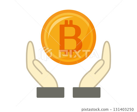 Bitcoin icon virtual currency Bitcoin icon virtual currency 131403250