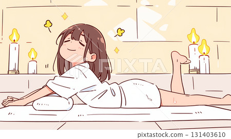 女人接受按摩 131403610