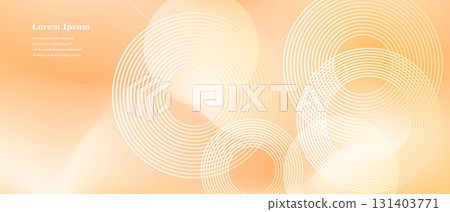 Geometry Abstract Stripe Line Circle Autumn background 131403771