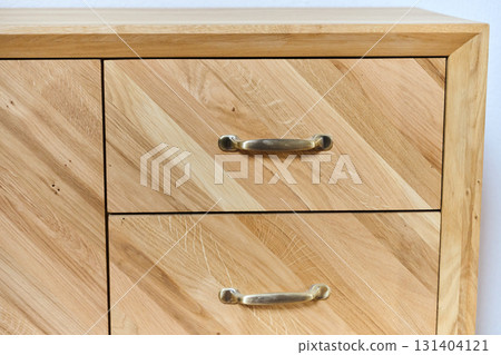 Close-Up of Finished Wooden Products Table and Sideboard Close-Up of Finished Wooden Products Table and Sideboard 131404121