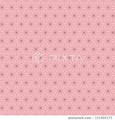 Pink hemp leaf pattern 131404173