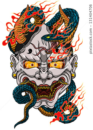 明信片尺寸:般若+蛇+火焰 明信片尺寸:般若+蛇+火焰 131404706