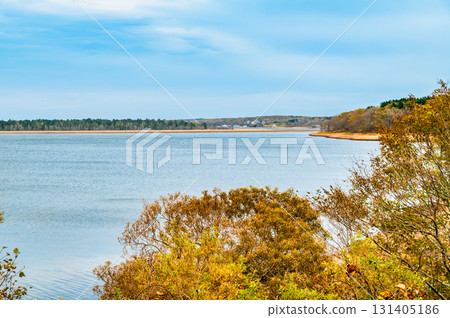 北海道秋天的風蓮湖 131405186