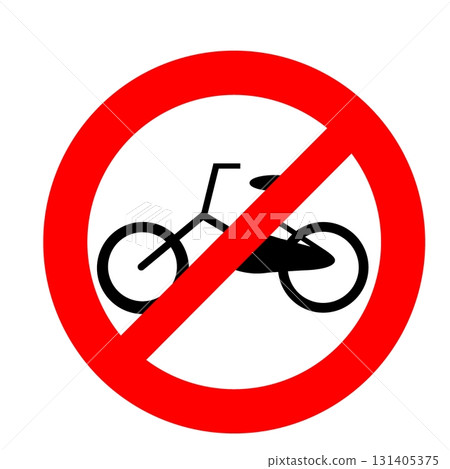 禁止自行車停放標誌 131405375
