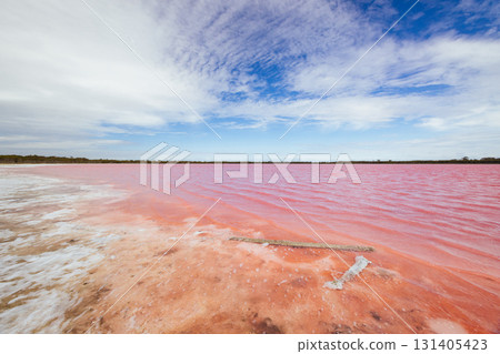Pink Lake Dimboola in Australia Pink Lake Dimboola in Australia 131405423