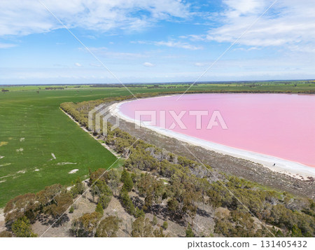 Pink Lake Dimboola in Australia 131405432