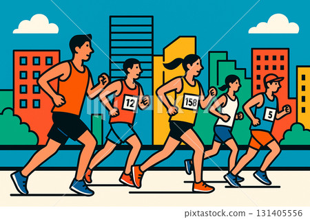 上尾市半程馬拉鬆的有力例證(上尾市) 上尾市半程馬拉鬆的有力例證(上尾市) 131405556