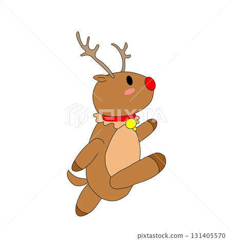 A cheerful guy carrying presents 131405570