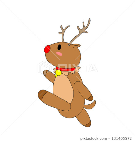 A cheerful guy carrying presents 131405572