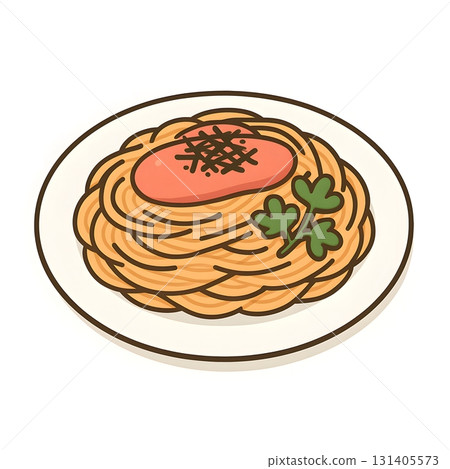 Spaghetti, cod roe, mentaiko 131405573