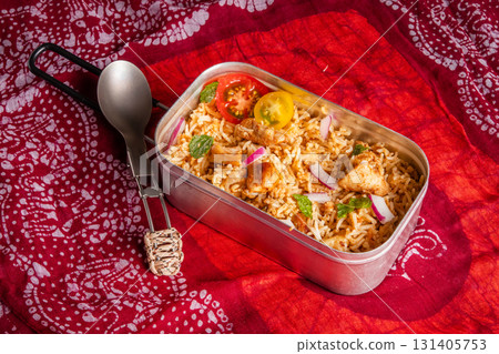 Chicken Biryani Asian Mixed Rice Chicken Biryani Asian Mixed Rice 131405753