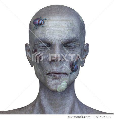 男性殭屍臉 131405829