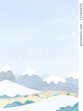 冬季雪景背景 冬季雪景背景 131405838
