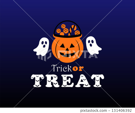 trick or treat halloween spooky night Design trick or treat halloween spooky night Design 131406392