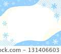 可愛的雪花框架 131406603
