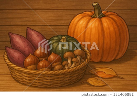 大南瓜和秋季蔬菜。 131406891